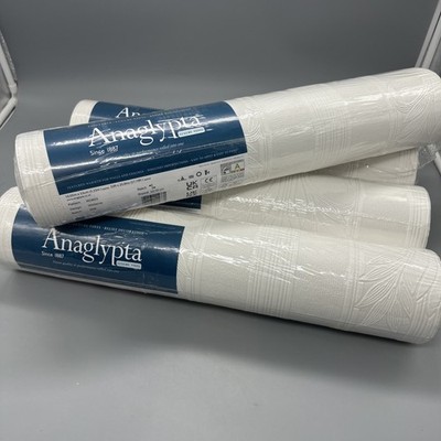 4 Rolls Anaglypta RD803 Wallcovering Textured Vinyl Wildacre Paintable Wallpaper