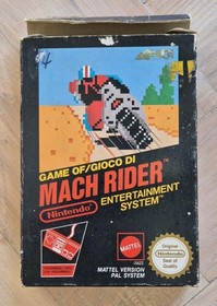 Mach Rider Nintendo NES Black Box Game Boxed PAL UK Mattel Version 