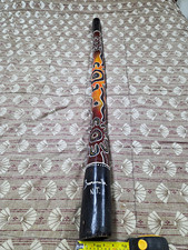 Hand Painted Wooden Didgeridoo Poornalla N.T. 53 in Low Pitch Key of C