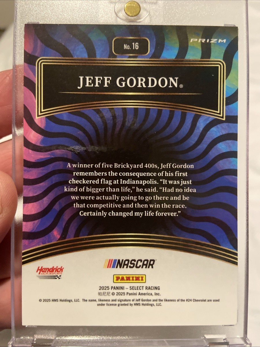 2025 Panini Select Racing Jeff Gordon Color Wheel PRIZM SSP Case