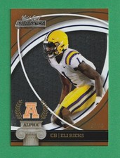 ELI RICKS 2021 Wild Card Alumination NIL Alpha Orange RC #22 Eagles Rookie #/99*