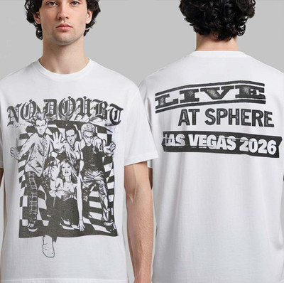 No Doubt Live at Sphere Las Vegas 2026   Checkerboard Concert Tee