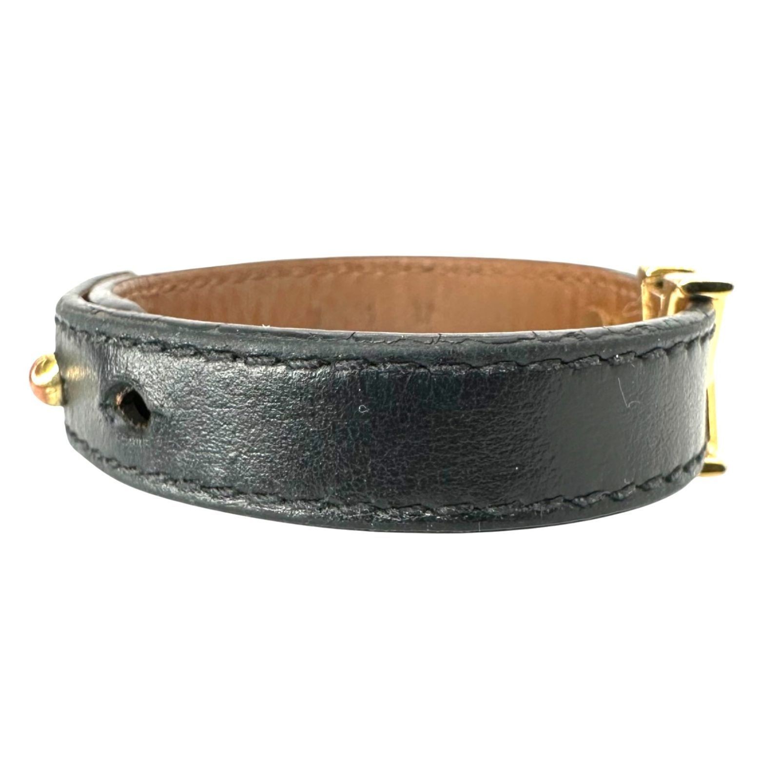 Louis Vuitton Authentic Bracelet LV Iconic M8085F 22cm Monogram Color Black image 6