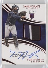 2016 Panini Immaculate Rookie Red 12/49 Tom Murphy #128 Patch Auto fm0