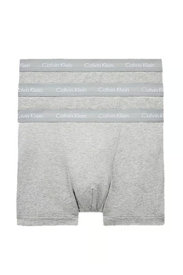 Calvin Klein Underwear Herren Boxershorts grau meliert Baumwolle Gummibund 3er Pack