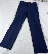 Chaps Mens 30x30 Blue Dress Pants Stretch Suit Trousers NWT