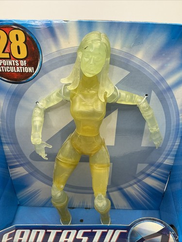 ToyBiz Fantastic 4 2005 Film Donna Invisibile 12" Figura Posabile Nuovo Marvel (56) - Foto 3 di 6
