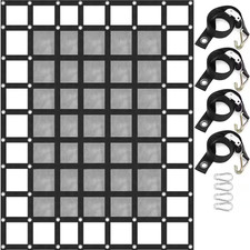 8ft. X 6 .7ft. Cargo Net With Mesh Cap.1100lbs. Truck Bed Cargo Net With Cam Bu 8ft. X 6 .7ft. Cargo Net With Mesh Cap.1100lbs. Truck Bed Cargo Net With Cam Bu
