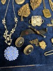 Antique Jewelry Lot Pins Etc  Victorian Edwardian Art Deco Mixed Era Some GF — photo 2