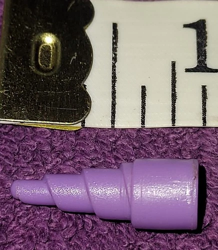 1 Vintage Small Purple Dirty Drill Bit 1990 TMNT Mutant Module Vehicle Part G