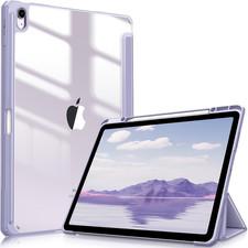 Hybrid Slim Case for Ipad Air 13-Inch M3 2025, M2 2024 - Built-In Pencil Ho