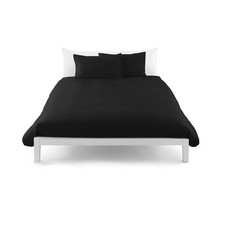 Sacco copripiumino sfuso in cotone singolo 155x200 nero