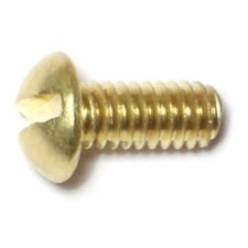 8-32 x 3/8" Brass Slotted Round Head Machine Screws 40 pcs.