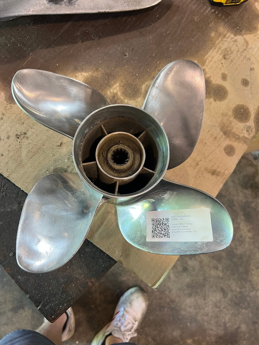 D*社様 F4s 60マクロ Suzuki DF60-70 60hp outboard 4 blade powertech stainless propeller