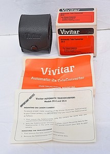 Vivitar 2x-4 Tele-Converter – Canon FL/FD Mount - Made in Japan