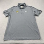 Missouri Tigers Polo Shirt Mens XL Gray Nike Dri Fit SEC Logo NCAA TEAM ISSUED