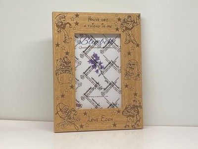 Disney Toy Story 4x6'' Bilderrahmen graviert & personalisiert