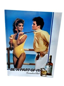 Vintage 1984 Canadian Club Whisky Print Ad Be A Part Of It Cocktail