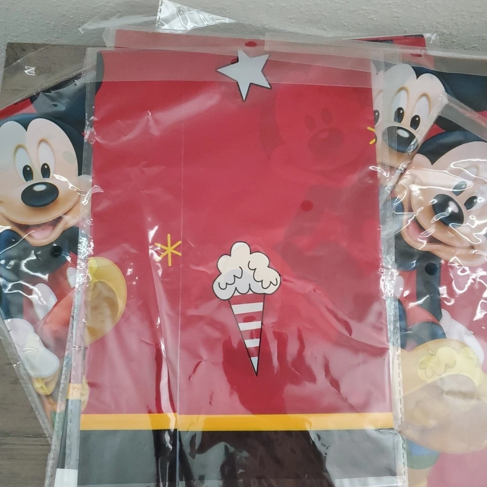 Conjunto de 6 toalhas de mesa de plástico para festa de aniversário do Mickey Mouse Disney - Imagem 4 de 4