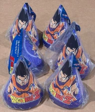 Vintage Dragon Ball Z Cone Hats DBZ  Hats Party Supplies 48 ct