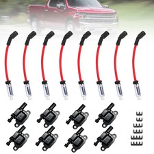 Uf413 Ignition Coil Pack Wspark Plug Wires 8 Pack For Gm Chevy Silverado Gmc... Uf413 Ignition Coil Pack Wspark Plug Wires 8 Pack For Gm Chevy Silverado Gmc...