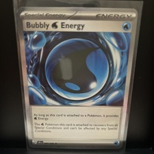 Bubbly Water Energy 084/086 Holo Rare - Me04: Chaos Rising Pokemon TCG NM