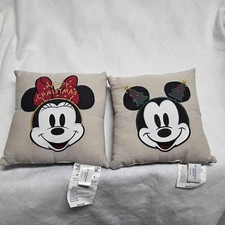 Mickey & Minnie Christmas Pillows Set Of 2