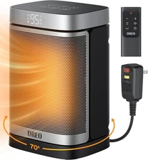 Dreo Space Heater Indoor Portable Heater 1500W Oscillating Safe & Quiet Remote