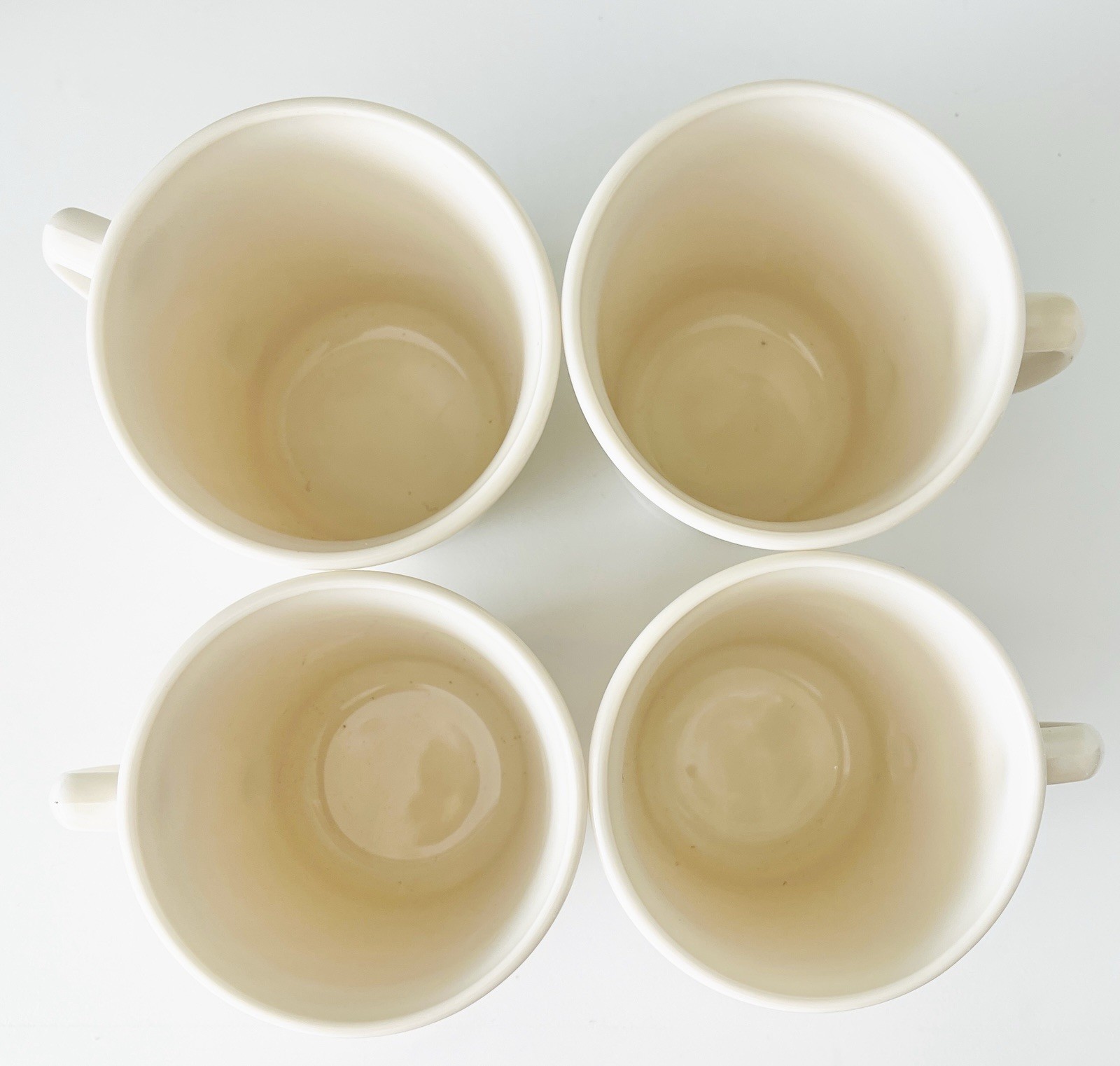 Vintage Corning Ware USA Forever Yours Coffee Cups With Heart Design, 4 Mugs thumbnail 6