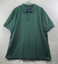 Nautica Navtech Mens XLWicking Short Sleeve Performance Polo Shirt Green