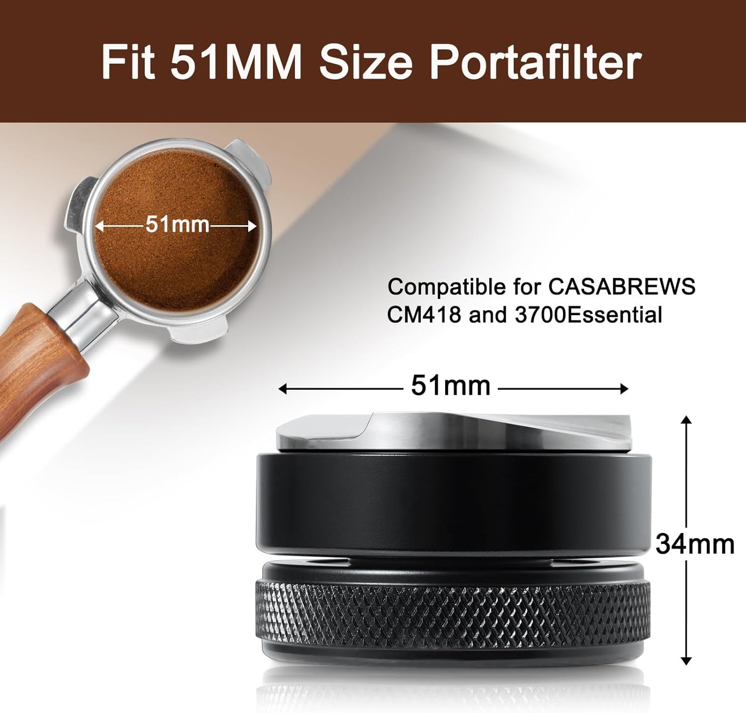 51MM Coffee Distributor, Espresso Distribution Tool Compatible for CASABREWS CM5