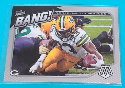2021 Panini Mosaic Bang! #B-15 Aaron Jones Green Bay Packers FOOTBALL Card A7