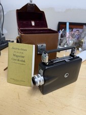 Vintage Magazine Cine Kodak 16mm Film Camera With F/1.9 25mm Lens, Case, Manual