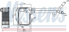 NISSENS Ölkühler, Motoröl für AUDI SEAT SKODA VW