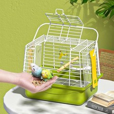 Portable Bird Travel Cage Small Parrot Outdoor Flight Carrier Pet Aviary House✿
