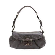 Borsa a tracolla Prada Hobo pelle di vitello marrone BR2759