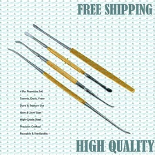 4pcs Neurosurgical Elevator & Dissector Set Toennis, Davis, Freer neurosurgery