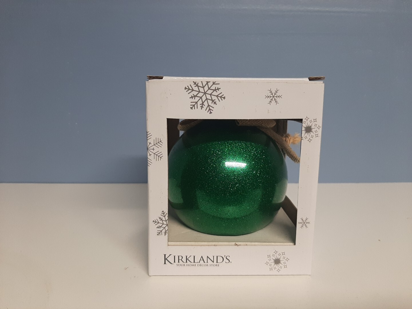 Kirkland's Monogrammed Christmas Ornament. Letter "M". Green eBay