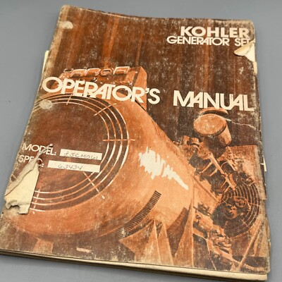 #ad OEM Kohler generator Operators Manual 8.5 CM061 spec 63434 $90.98