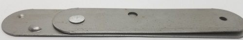 SMALL RAW Steel Trunk Lid Stay - Plain antique vintage retro rustic patina old - Picture 4 of 6