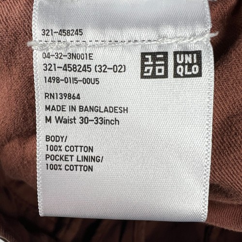 Uniqlo Shorts Mens Measured 32* Brown Faded Mid Rise Chino Shorts Tag 30-33 - Picture 4 of 16