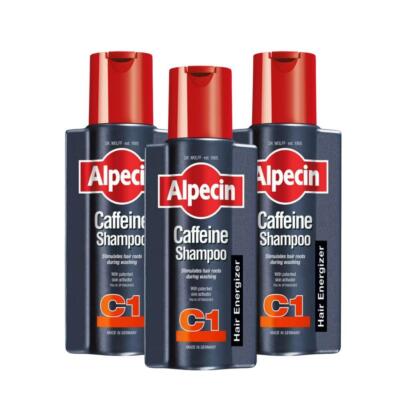 Alpecin Coffein Shampoo 250ml x3 | Stimuliert das Haarwachstum beim Waschen