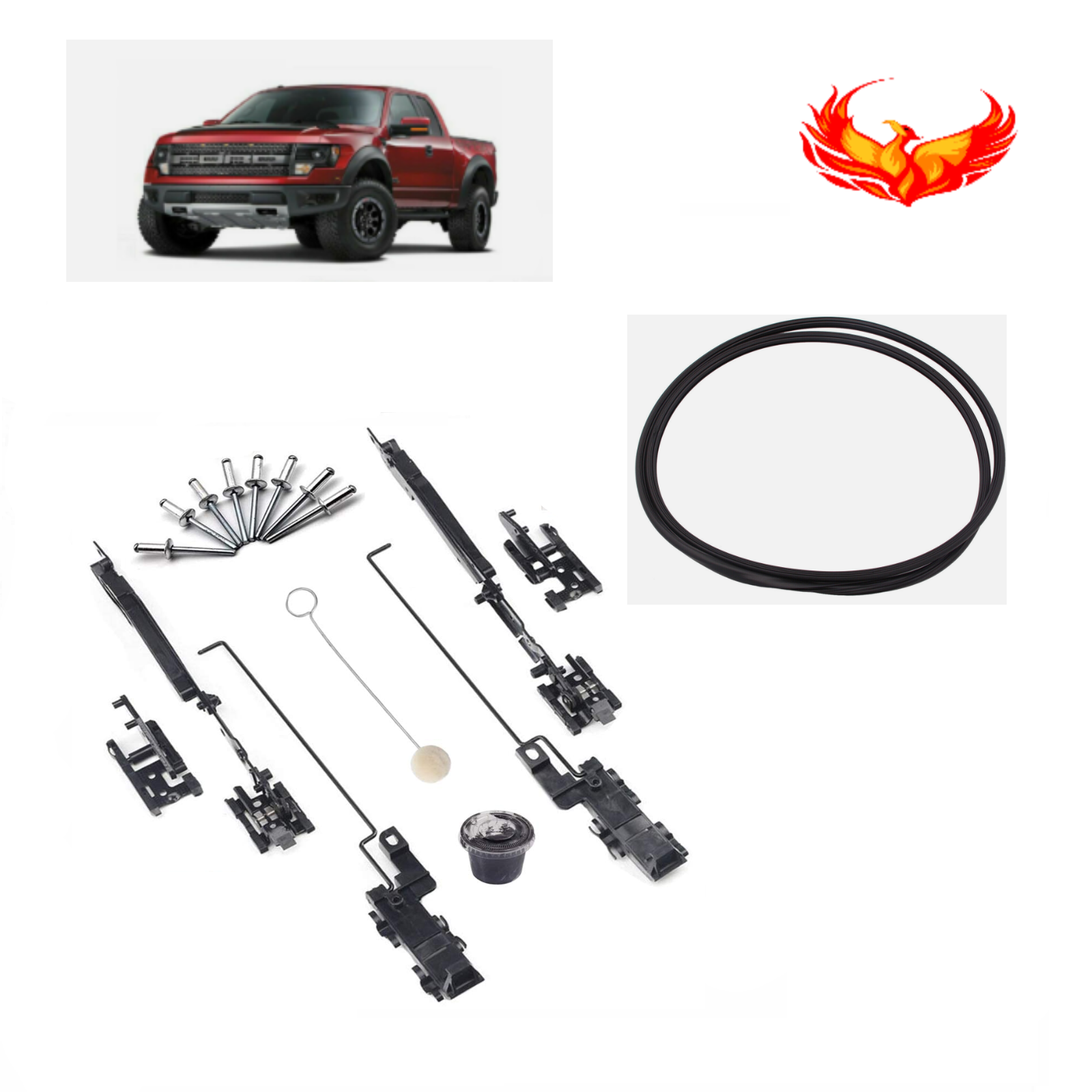 Fits Ford Trucks 0110 F150, 0316 F250 Sunroof Repair Kit with Sunroof