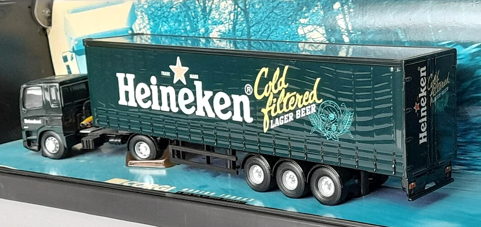 Camión Corgi Modern Trucks 75404 Leyland DAF Curtainside - Heineken - escala 1:50 Foto 3 de 4