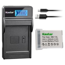 NB-13L Battery  LCD Charger for Canon PowerShot G9 X, G9 X Mark II, SX620 HS