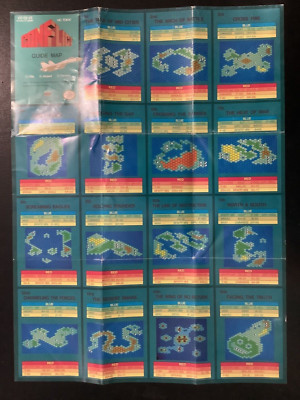 Conflict Guide Map VIC-C3-US NES Nintendo Insert Poster Only