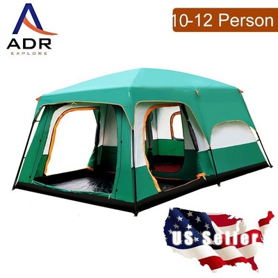 Big 10-12 person tent. 10'x14'x7'!  Water proof, ventilation,porch, Heavy duty!