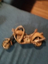 Wooden Harley Davidson Desk Model Motorcycle Chopper Bike 