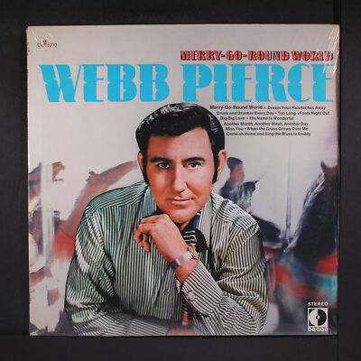 WEBB PIERCE: merry-go-round world DECCA 12'' LP 33 RPM Sealed