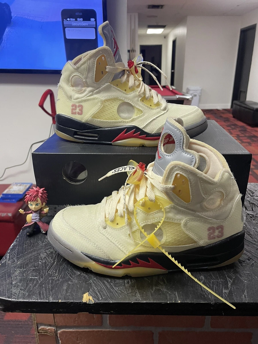 Off White x Air Jordan 5 Retro SP Sail DH8565-100